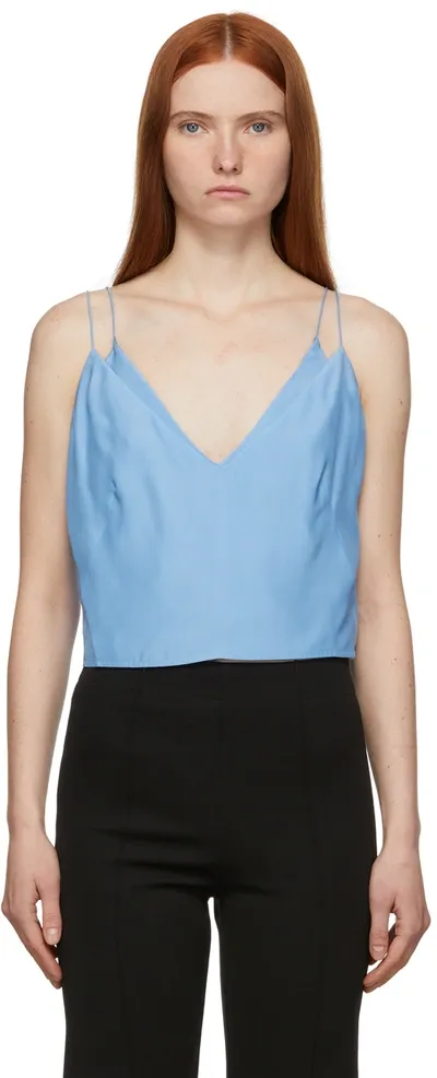 Gauge81 'kariya' Layered Silk Camisole Top In Blue