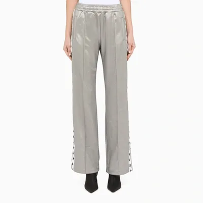 Golden Goose Dorotea Wide Leg Jogger In Silver In Grey