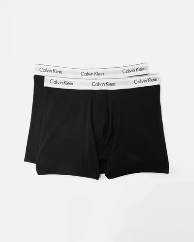 Calvin Klein Modern Cotton Stretch Boxer Briefs 2 Pack In Black/black