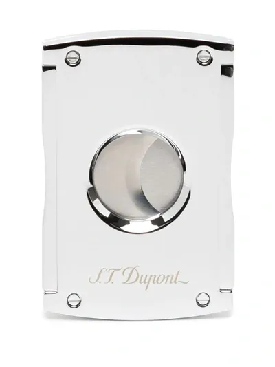 St Dupont Maxijet Cigar Cutter In Silver