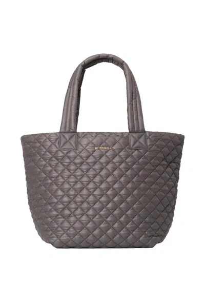 Mz Wallace Medium Metro Tote Deluxe In Gray