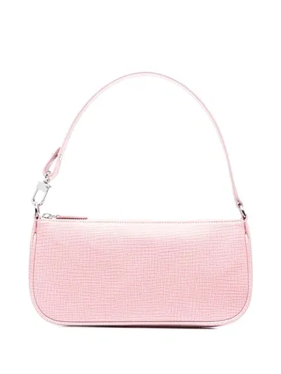 By Far Rachel Leather Shoulder Bag In Pink