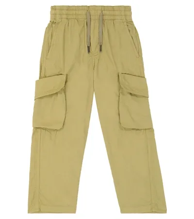 Molo Kids' Argo Cotton Cargo Pants In Rock