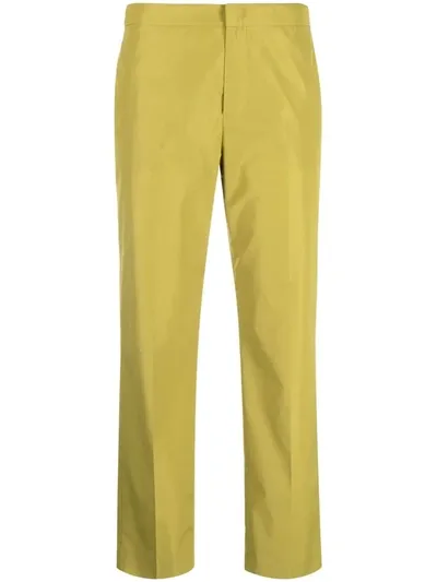 Emilio Pucci Cropped Slim-cut Trousers In Green