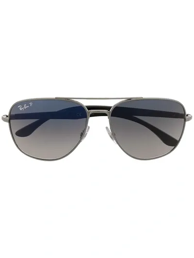 Ray Ban Square-frame Sunglasses In Silver