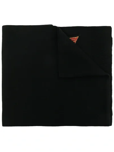 Iceberg Embroidered-logo Scarf In Schwarz