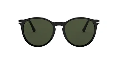 Persol Round Frame Sunglasses In Black