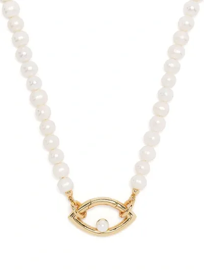 Capsule Eleven Eye Pearl-embellished Necklace In White