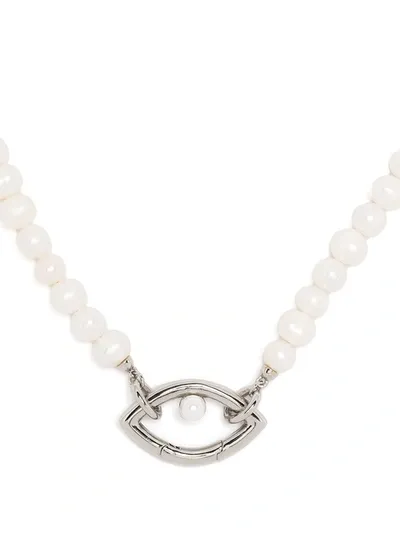 Capsule Eleven Eye Pearl Necklace In White