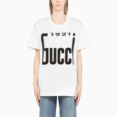 Gucci White 1921  Print T-shirt