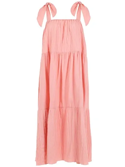 Clube Bossa Peggy Cotton Midi Dress In Pink