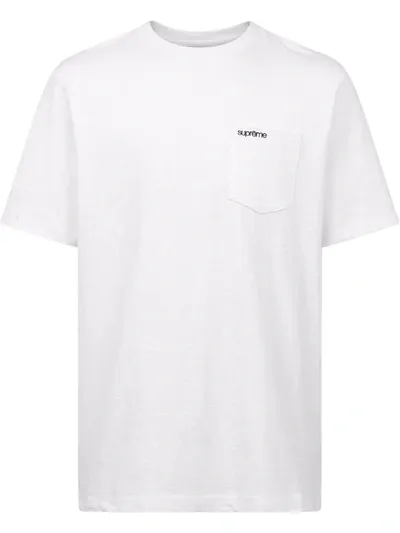 Supreme Chest-pocket T-shirt In White