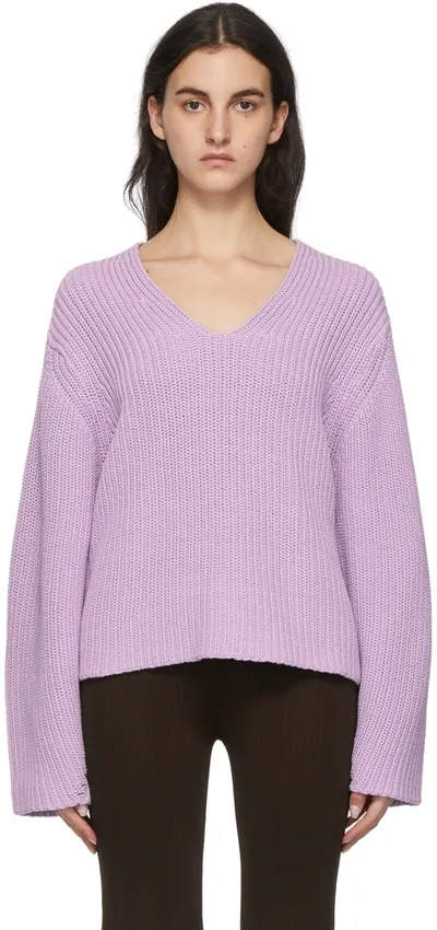 Remain Birger Christensen Purple Acuda Knit Sweater