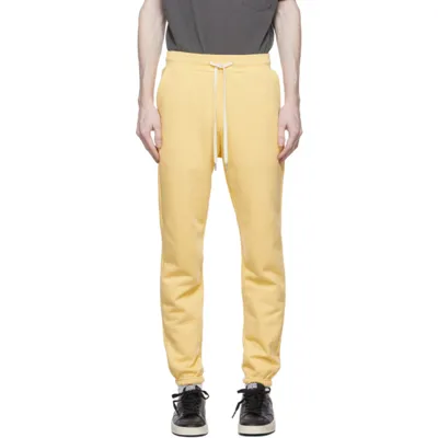 John Elliott Yellow La Lounge Pants In Blonde