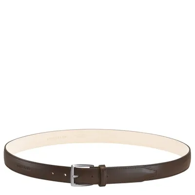 Longchamp Ceinture Homme Végétal In Mocha