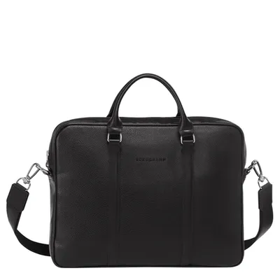 Longchamp Briefcase Xs Le Foulonné In Black