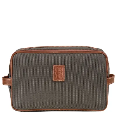 Longchamp Toiletry Case Boxford In Brown