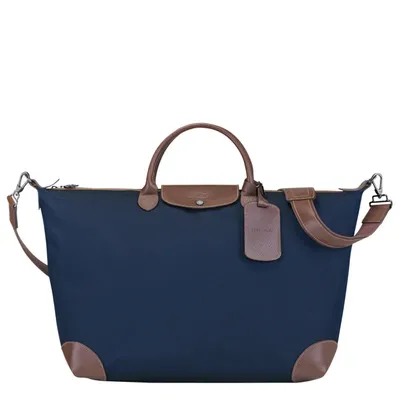 Longchamp Travel Bag L Boxford In Blue