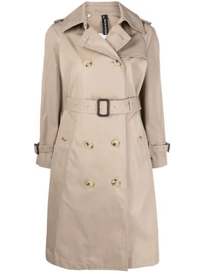 Mackintosh Muie Gabardine Trench Coat In Neutrals