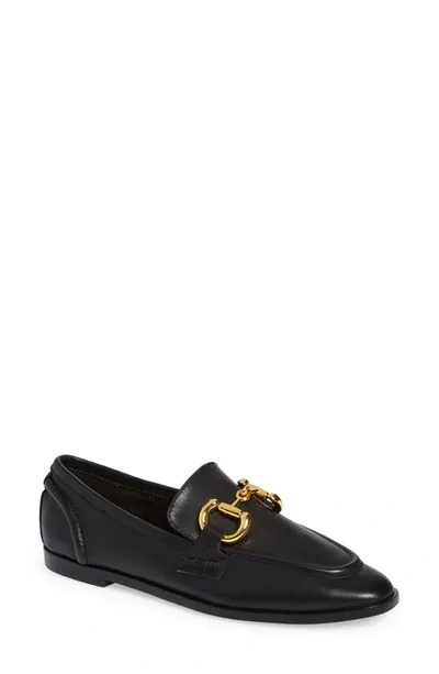 Jeffrey Campbell Velviteen Bit Loafer In Black