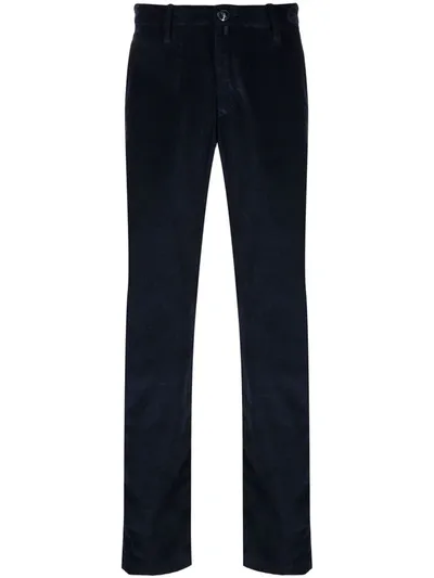 Jacob Cohen Slim-fit Corduroy Trousers In Blue