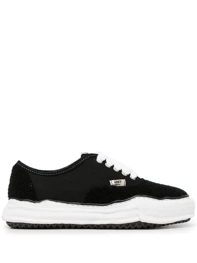 Miharayasuhiro Maison Mihara Yasuhiro Baker Canvas Low Top Sneakers In Black