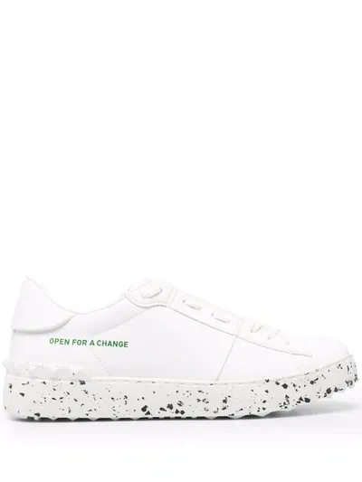 Valentino Garavani Untitled Open Sneakers In Weiss