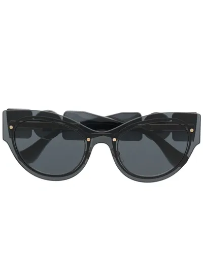 Versace Medusa-plaque Cat Eye-frame Sunglasses In Black