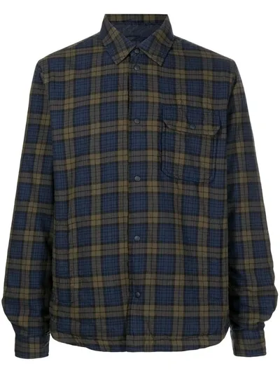 Woolrich Plaid-check Print Shirt In Blau