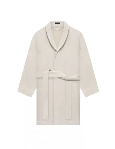 Fear Of God Waffle Cotton Robe In Beige