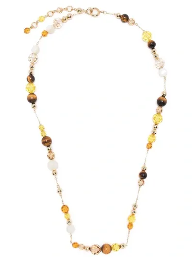 Swarovski Somnia Long Gold Necklace In Metal