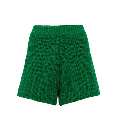 Alanui Caribbean Vibes High Rise Shorts In Green