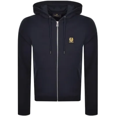 Belstaff Full Zip Hoodie Navy