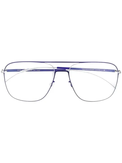 Mykita Steen Square-frame Glasses In Silver