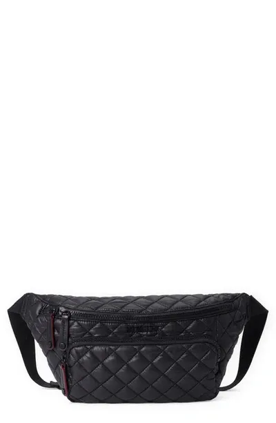 Mz Wallace Metro Sling Bag In Black Oxford/matte Black