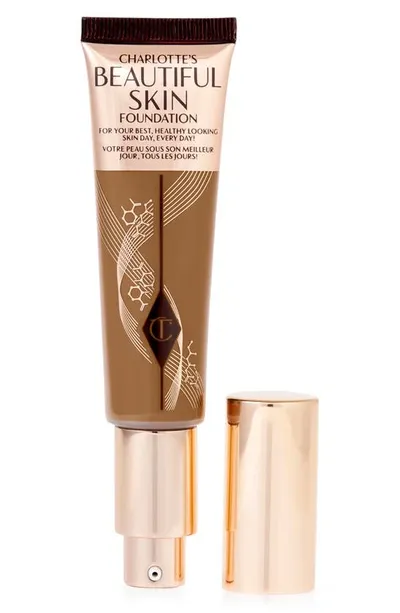 Charlotte Tilbury Beautiful Skin Medium Coverage Liquid Foundation With Hyaluronic Acid 14 Neutral 1 oz/ 30 ml In Brown