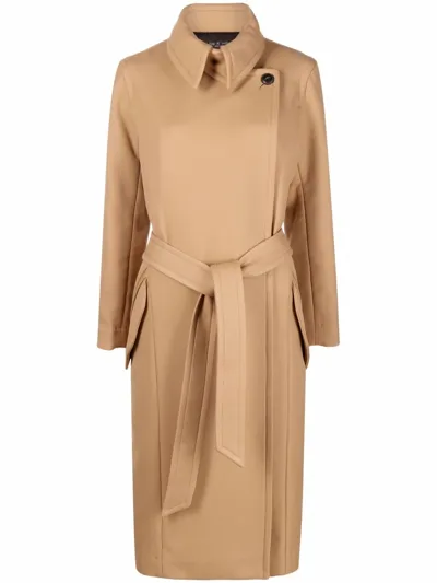 Rag & Bone Amber Belted Trench Coat In Braun