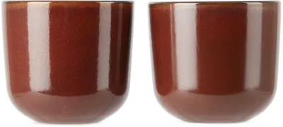 Menu Red Norm & Höst Edition Espresso Cup Set In Red Glaze