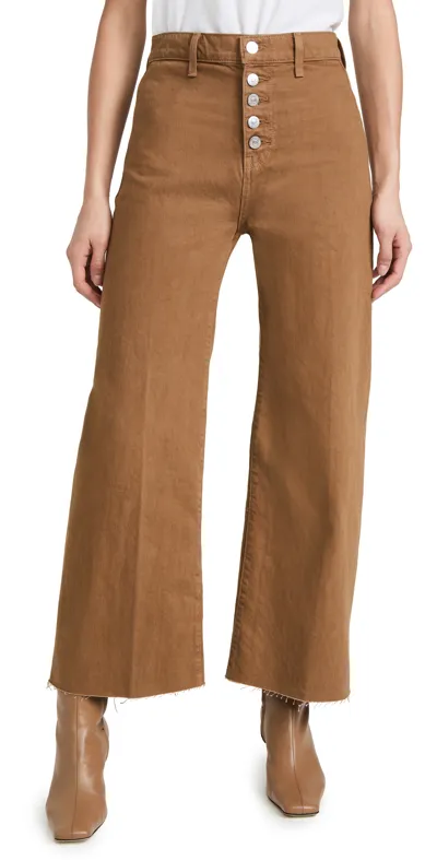 Veronica Beard Jean Grant Wide Leg Pants In Ochre