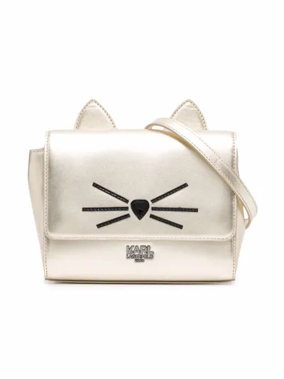 Karl Lagerfeld Choup Mustaches Cat Shoulder Bag In Gelb