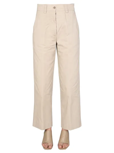 Aspesi Straight Leg Trousers In Beige