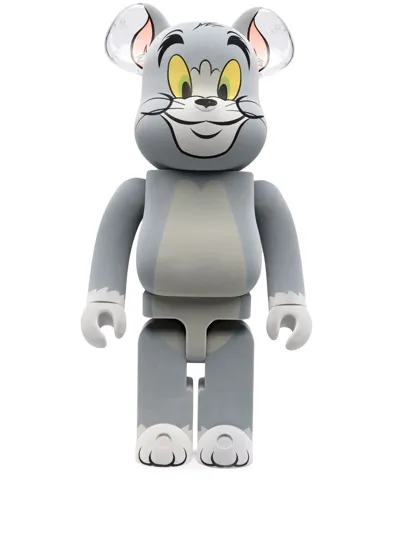 Medicom Toy Tom Flocked Be@rbrick Figure In Grey