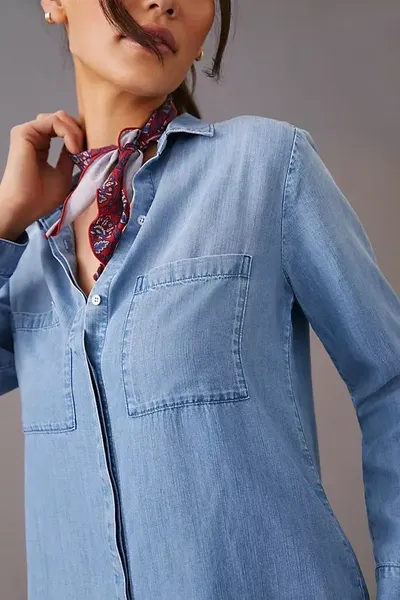 Cloth & Stone Chambray Buttondown In Blue