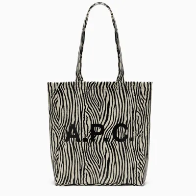 Apc Zebra Print Daniela Shopping Bag In Multicolor