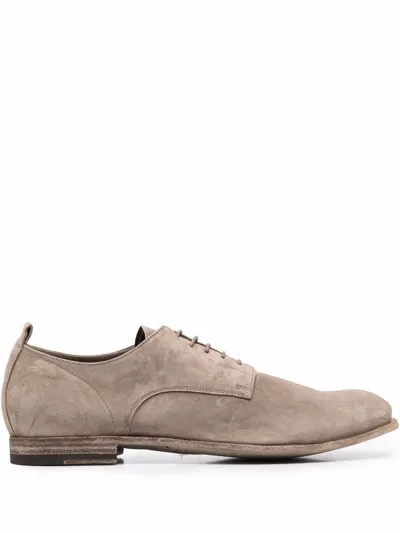 Officine Creative Stereo Lace-up Derby Shoes In Nude