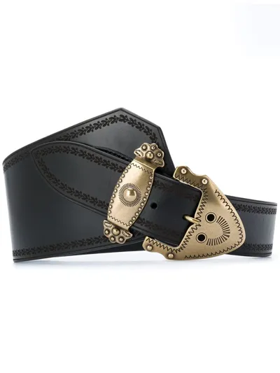 Isabel Marant Leather Belt In Nero