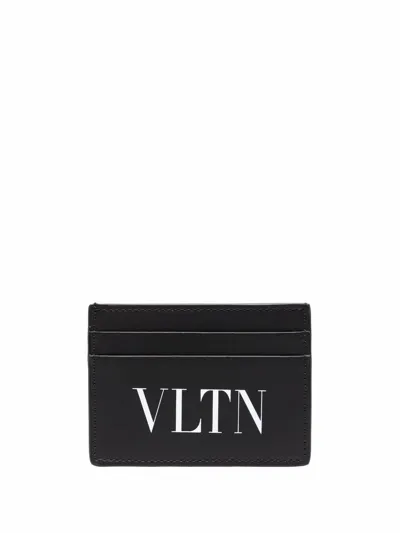 Valentino Garavani Vltn' Card-holder In Nero