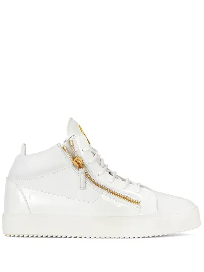 Giuseppe Zanotti 'hi-top' Sneakers In Bianco