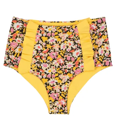 Marysia Bumby Kids' Kayenta Floral Bikini Bottoms In Blossom Flower Print