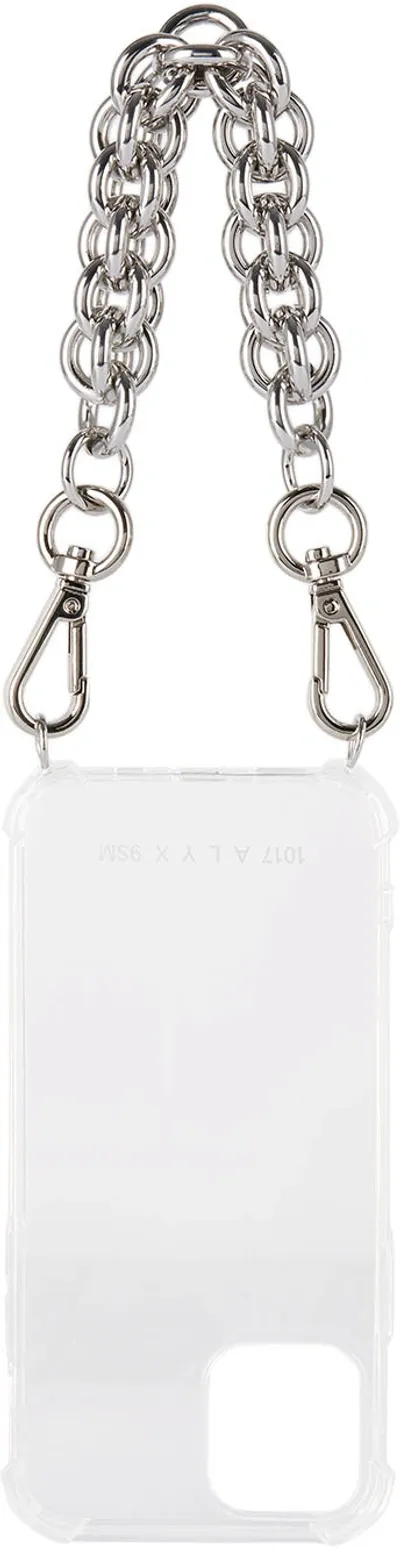 Alyx Transparent Chunky Chain Iphone 12 Case In Trasparent/silver